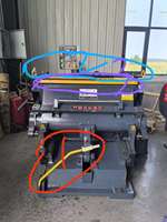 Gebrauchte 99% Neuwertige ML-1200 Flachbett-Stanz- und Rillmaschine für Wellpappe-Kartons