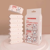 Lingettes désinfectantes pour bébé, mini, jetables, sans peluches, antibactériennes, écologiques, non parfumées, non tissées, extra douces, personnalisées