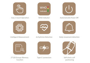 Capteur de pression artérielle manchette par équilibre avec manchette du haut du bras - Product Image 5