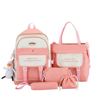 Bộ 5 Chiếc Túi Đeo Lưng Đi Học Thời Trang Bán Chạy Bộ Ba Lô Đi Học Du Lịch Cho Bé Gái - Product Image 1