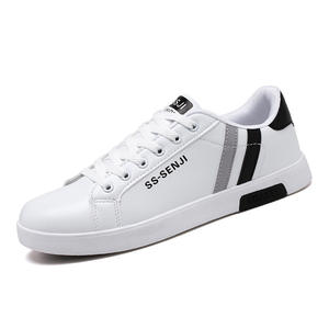 Vente en gros de mocassins blancs pour hommes LYKU, nouvelle mode, à lacets, doux, confortables, décontractés, pour toutes les saisons - Product Image 6