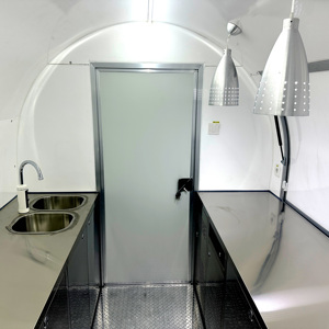 Remorque alimentaire mobile ronde à prix direct usine, livraison gratuite, camion de restauration pour café, pizza, <span class=keywords><strong>burger</strong></span> - Product Image 5