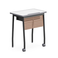 Tables de formation modernes et minimalistes en PVC, bureaux d'école mobiles pour cours de formation, sans odeur, personnalisables par lots