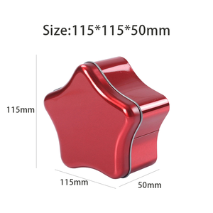 Tinh Tế Năm Cánh Sao Nến Sắt Có Thể Hình Dạng Bất ThườngKẹo Hộp Thiếc Hộp Kim Loại Hộp Cho Quà Tặng Bao Bì - Product Image 5