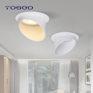 Foco LED moderno Marco de luz Aluminio IP20 Cubierta de montaje de luz de techo Módulo de luz descendente Anillo de montaje para sala de estar - Product Image 4