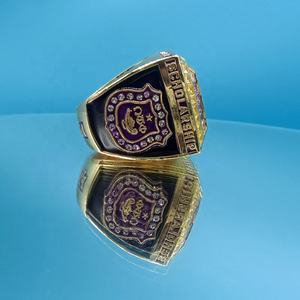 แหวนแชมป์อัลลอยชุบทองพร้อมพลอยเพทายที่ทันสมัยปรับแต่งได้ - Product Image 3