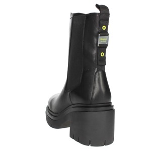 Tronchetti classici da donna con tacco 5cm F2Zenda02/Lea nero pelle a punta a punta altezza caratteristica suola in gomma - Product Image 2