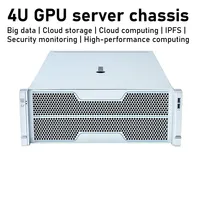 Châssis métallique ATX Mid-Tower 4U pour montage en rack, serveur de stockage IA, vidéo, audio, GPU, stockage HDD, haute performance pour l'informatique