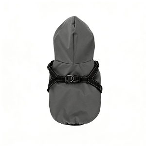 सभी मौसम विंडप्रूफ वाटरप्रूफ ठोस वसंत ऋतु पॉलिएस्टर पालतू वर्षा जैकेट प्रतिबिंबित डिजाइन छोटे कुत्ते - Product Image 1