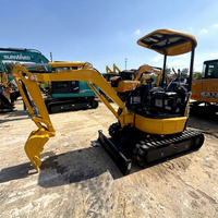 Excavator Mini KOMATSU PC20 2 Ton Dengan Bucket Penggali Warna Kuning, Peralatan Konstruksi Bekas