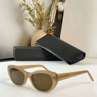 Lunettes de soleil polarisées vintage européennes œil-de-chat, monture intégrale dégradée, protection UV400, style rétro, unisexe, pour visages carrés, en nylon et PC
