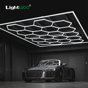 Lámpara LED Hexagonal de 6000K para Garaje, 14 Paneles, IP65, 3 Años de Garantía, para Techo, Lavado de Autos, Exhibición de Autos, Taller, Jardín <span class=keywords><strong>Residencial</strong></span> - Product Image 3