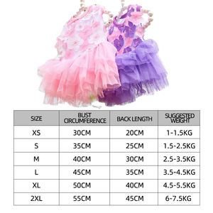 Toptan beyaz pembe mor güzel köpek elbiseleri - Product Image 2