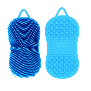 Silicone Massage Bath <b>Brush</b> Oval 15x9x4.6cm For Scalp Cleaning And Relaxation <b>Shampoo</b> Comb - Product Image 2