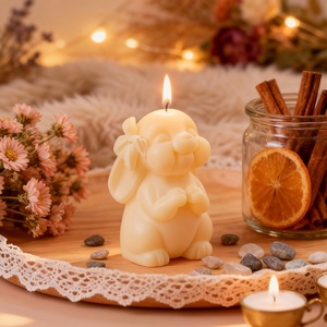 DIY <b>Easter</b> Upward-Looking Rabbit Scented Candle Silicone Mold, Candle Plaster <b>Ornament</b> Mold, Soap Mold - Product Image 3