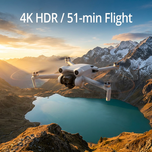 โดรน Original DJ <span class=keywords><strong>Mini</strong></span> <span class=keywords><strong>3</strong></span> น้ำหนักเบา 249 กรัม วิดีโอ 4K HDR แบตเตอรี่ใช้งานได้นาน 51 นาที ถ่ายภาพแนวตั้งได้จริง รีโมทคอนโทรล RC 501 - Product Image 1