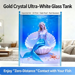 Aquarium de bureau éco-responsable Jinjing Ultra-Clear UV-Background pour plantes - Product Image 3