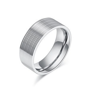 Titanium Steel <b>Rings</b> Gold Black Silver Unisex Minimalist Couple Jewelry Gift Fashion <b>Rings</b> - Product Image 5