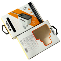 Boîte de papier de tête de chargement USB d'emballage de qualité supérieure imprimée UV personnalisée pour téléphones portables ordinateurs caméras haut-parleurs