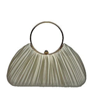 Bolsa de Mão Plissada com Alça Redonda 2026 Nova Bolsa Formal Feminina Perfeita para Vestidos de Festa de Casamento - Product Image 4
