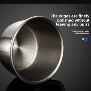 Tùy Chỉnh 304 Thép Không Gỉ Mini Nước Sốt Bát 40Ml Gia Vị Ngâm Ly Với Rò Rỉ Bằng Chứng Silicone Con Dấu Nắp Cho Cắm Trại Du Lịch - Product Image 3