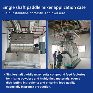 Yuda 2000Kg/Lô Chăn Nuôi Mài Gà Thức Ăn <span class=keywords><strong>Mixer</strong></span> Cho Công Nghiệp Gà Thức Ăn Trục Duy Nhất Thép Không Gỉ <span class=keywords><strong>Mixer</strong></span> - Product Image 2