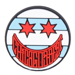 Abalorios para Zapatos con Diseño de Bandera de <span class=keywords><strong>Chicago</strong></span> y Frutas, Decoración para Zapatos Tipo Clog, Abalorios para Clogs con Diseño de <span class=keywords><strong>Pizza</strong></span> de <span class=keywords><strong>Chicago</strong></span>, Venta al por Mayor - Product Image 4