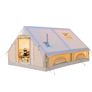 Tentes de camping gonflables avec pompe à main, tentes de glamping pneumatique, tente gonflable étanche et coupe-vent à installation facile, 4 saisons Oxford - Product Image 1