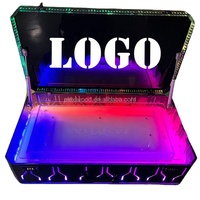 Bouteille de vin en acrylique personnalisée Glorifier VIP Champagne LED bouteille présentoir porte-documents boîte transporteur embellir pour boîte de nuit KTV