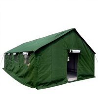 Tente pour 12 personnes, toutes saisons, abri modulaire en toile imperméable, structure en acier, triple couche, pliable, résistant à la neige, grand espace, camping