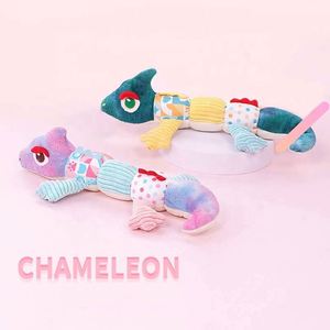Jouet à mâcher super doux et durable pour animaux de compagnie Jouet pour chien caméléon en coton PP non toxique Jouet écologique de style dessin animé fantaisie - Product Image 6