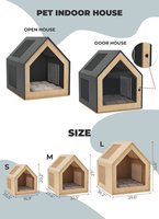 Offre spéciale Autres cages modernes, maisons et meubles pour animaux de compagnie Maison pour chat en bois d'intérieur d'extérieur pour chats