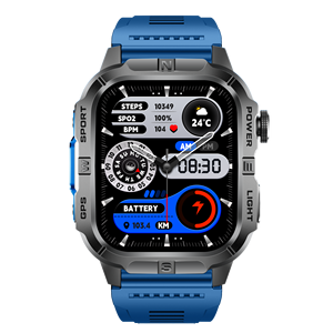 GTH3 Orologio Intelligente Sportivo da Uomo Alla Moda Impermeabile Robusto con <span class=keywords><strong>GPS</strong></span> e Monitoraggio della Salute per Telefoni Android e iOS - Product Image 3