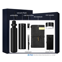 Penjualan laris Retro A6 Notebook dan pena Power Bank kombinasi hadiah bisnis pernikahan tamu terbaru Set barang promosi Premium