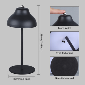 침실 장식용 USB 충전식 터치 센서 미니 야간 테이블 조명 우산 책상 램프 - Product Image 2