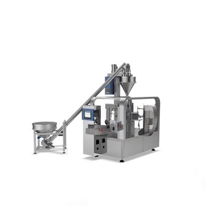 Máquina automática <span class=keywords><strong>de</strong></span> bolsas Doy <span class=keywords><strong>de</strong></span> plástico para sellado <span class=keywords><strong>de</strong></span> bolsas prefabricadas para proteína <span class=keywords><strong>de</strong></span> leche, polvo químico, relleno <span class=keywords><strong>de</strong></span> harina <span class=keywords><strong>de</strong></span> trigo, etiquetado PLC - Product Image 1