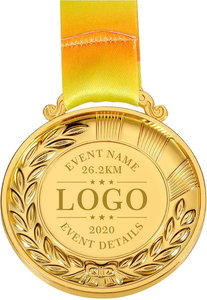 Medallas de tenis personalizadas de fábrica, medallas de metal para campeones deportivos, medallas de carrera de 5K <span class=keywords><strong>con</strong></span> cinta. - Product Image 4