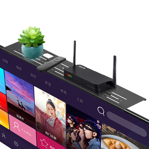 Black Metal 24 36 pulgadas Extra Long Set Top Box Estante de pantalla Monitor de acero TV Top Shelf - Product Image 4