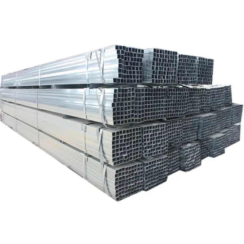 Tubo quadrato per la fabbrica di recinzioni in acciaio zincato di buona qualità cina nero ISO Tianjin GB struttura tubo ERW 7 giorni Non oliato