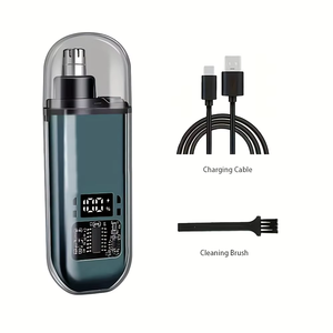 เหมาะสำหรับผู้ชาย เครื่องตัดขนจมูกแบบชาร์จ USB แบบพกพา ดีไซน์ขนาดเล็กกะทัดรัด ชาร์จเร็ว - Product Image 2