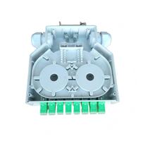 Boîtier de terminaison fibre optique sur rail DIN 4-24 cœurs, adaptateur SC/APC LC, FTTH ODF pour réseau POE GSM