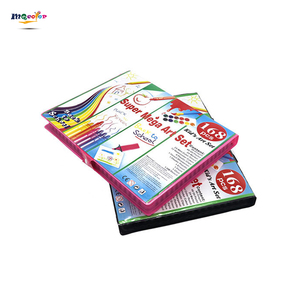 Ensemble d'art de luxe de 168 pièces pour enfants, crayons de couleur à l'eau en plastique non toxique, fournitures de dessin et de peinture pour la créativité - Product Image 4