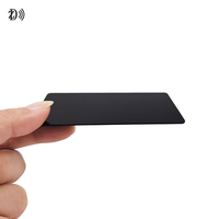 Tarjetas de Presentación Personalizadas de PVC en Blanco con NFC, Imprimibles, MIFARE Classic EV1 1k 13.56Mhz RFID, Acabado Negro Mate