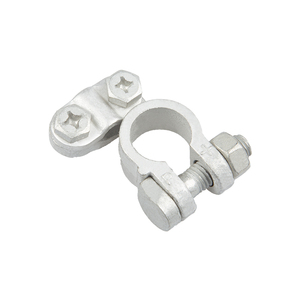 Connecteur de <span class=keywords><strong>borne</strong></span> de batterie en laiton étamé blanc avec vis M8 pour connecteur de câble en cuivre BT203L/204L - Product Image 1