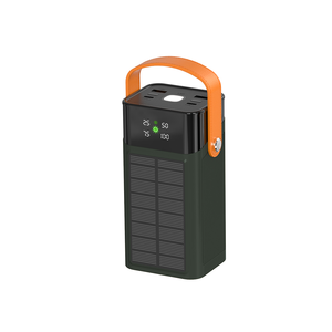 Factory Custom 30000mAh 50000mAh 60000mAh 80000mAh High Capacity Outdoor Power Bank with Cable Solar Power Banks 4 in 1
