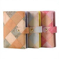 Carnet de comptabilité A6 en cuir PU à feuilles mobiles, créatif, pour budget et planification financière, avec grille de puzzle – Vente en gros