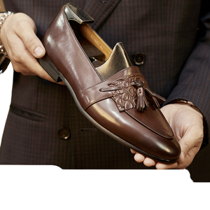 รองเท้าทางการสำหรับผู้ชายรองเท้าหนังทางการสำหรับธุรกิจลำลองดีไซน์สลักสำหรับผู้ชายรองเท้าแฟชั่นสำหรับงานแต่งงาน - Product Image 6