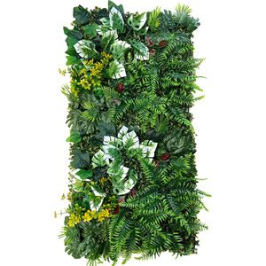 Mur végétal artificiel en plastique 19,69x39,37 pieds, résistant aux UV, respectueux de l'environnement, pour couverture de clôture murale intérieure décorative - Product Image 4