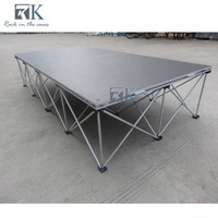 Scène en aluminium Spider Riser à clés hexagonales avec flight cases en promotion