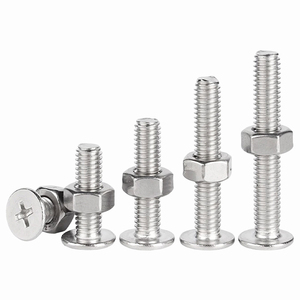 Vis à tête plate fine en acier inoxydable 304, ensemble d'écrous M2 M3 M4 M5 M6, vis et écrous M1-M8 - Product Image 2